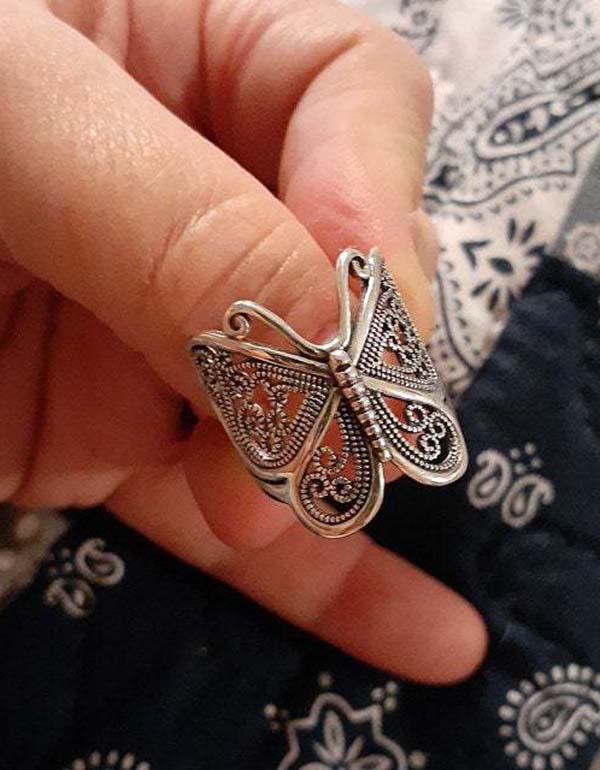 Vintage Butterfly Ring for Women