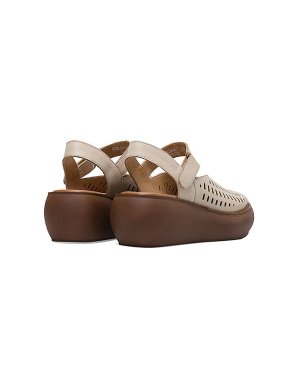 Vintage Wedge  Summer Leather Sandals