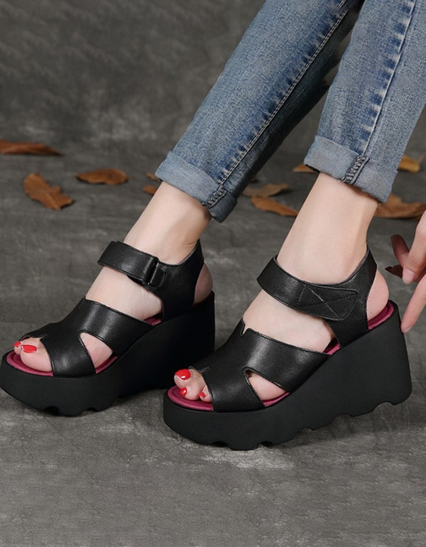 Waterproof Hight Heeled Summer Women's Wedge Sandals