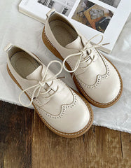 Wide Toe Box Brogue Style Oxford Shoes