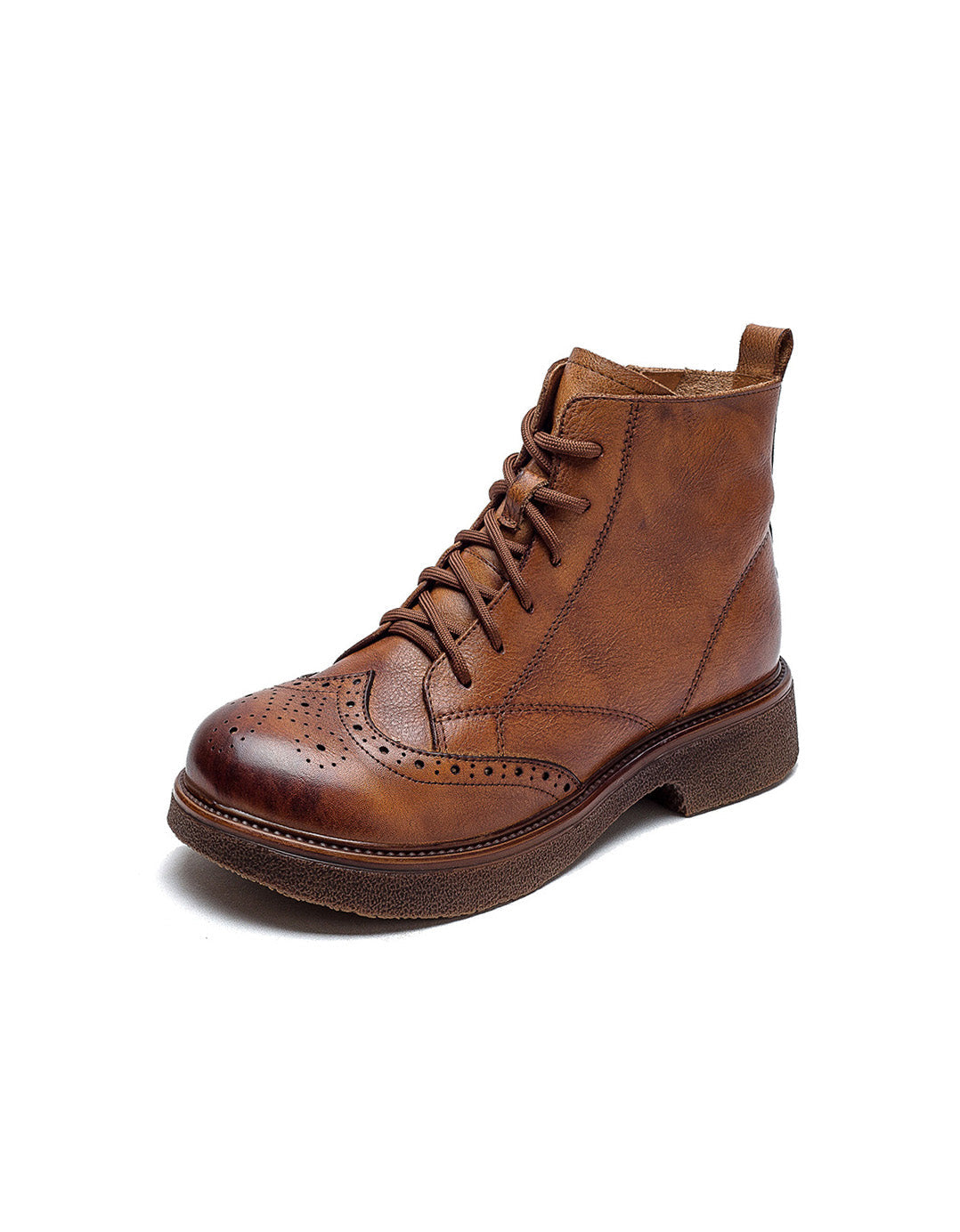 Winter Autumn Round Toe Brogue Style British Style Boots