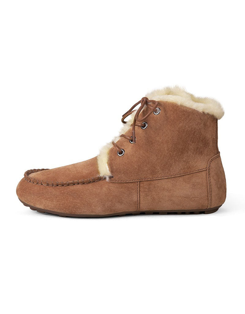 Anti-slip Lace-up Suede Winter Fur Boots