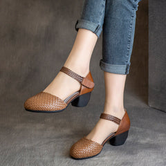 Women Handmade Summer Chunky Shoes