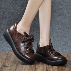 Women Spring Wedge Handmade Shoes