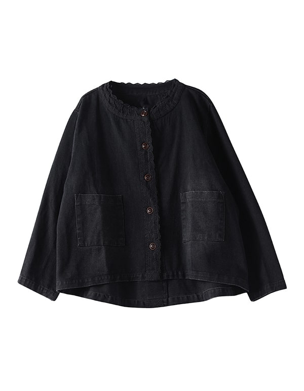 Women's Autumn Casual Denim Short Coat