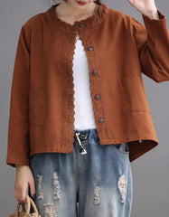 Women's Autumn Casual Denim Short Coat