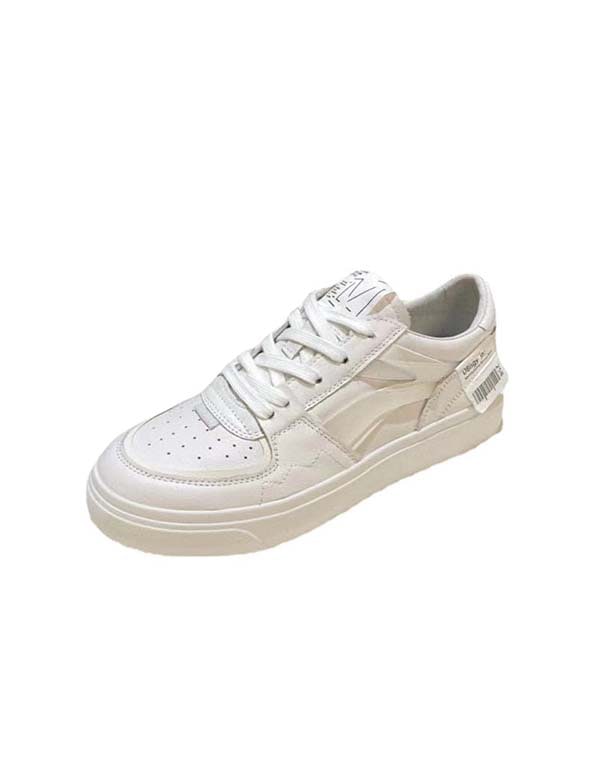 Women's Casual White Leather Sneakers