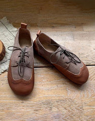 Women's Handmade Oxford Style Retro Flats