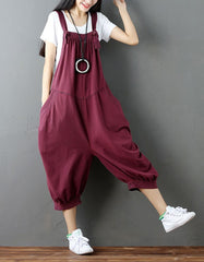 Women's Retro Loose Harem Jumpsuit