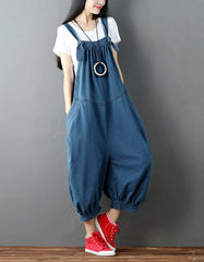 Women's Retro Loose Harem Jumpsuit