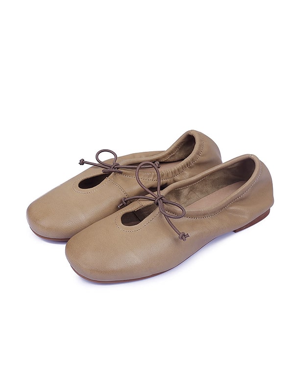 Women's Soft Leather Slip-on Flat Shoes