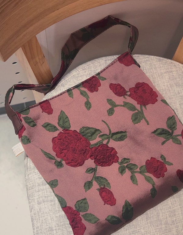 Women's Vintage Rose Shoulder Bag