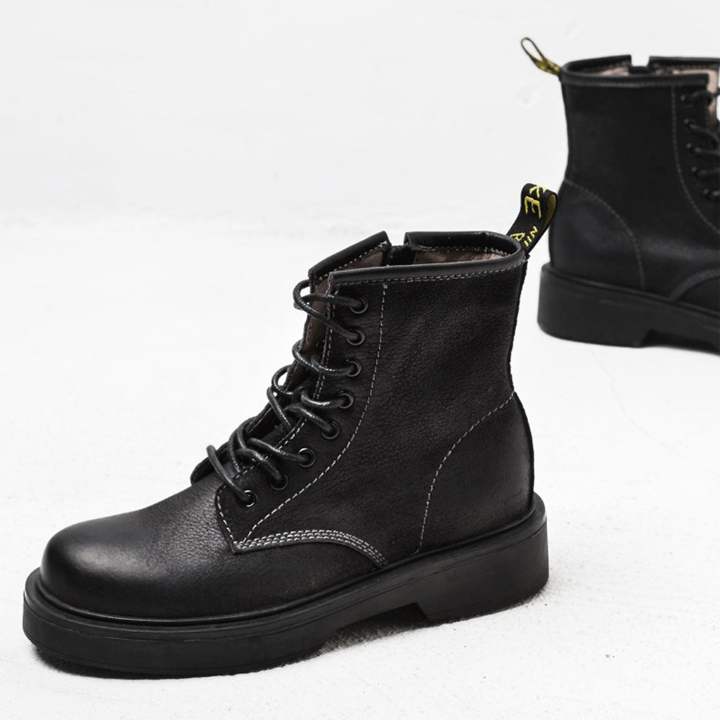 Non-slip Nubuck Leather British Style Doc Boots