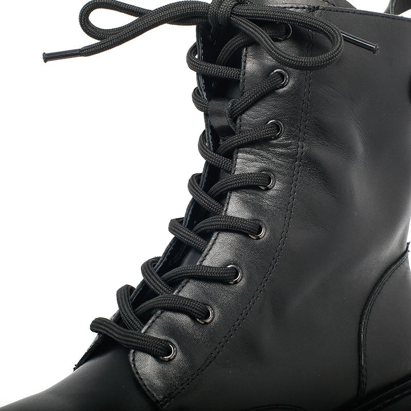 Fashion Combat Boots Designer Retro Chunky Riding Boots