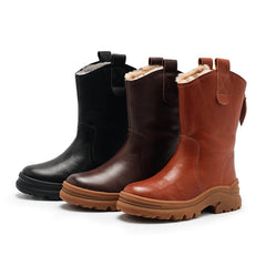 Womens Short Boots Snow Boots Have Fleece Lined for Cold Winter