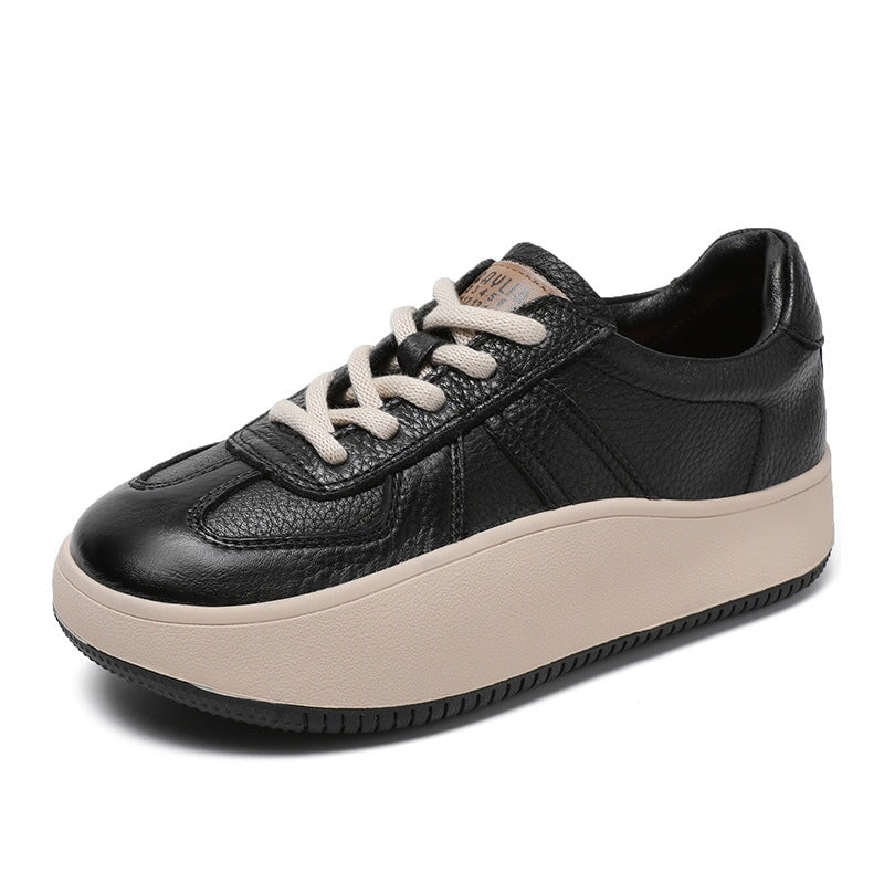 Genuine Low-top 40mm Platform Sneakers Lace Up