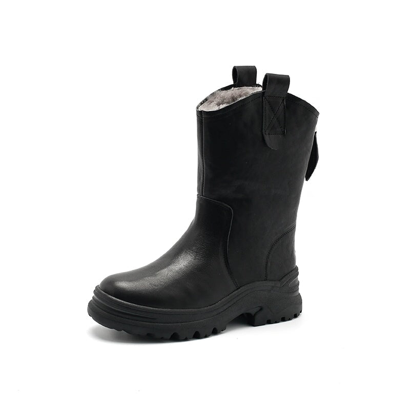 Womens Short Boots Snow Boots Have Fleece Lined for Cold Winter