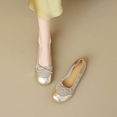 Round Head Comfortable Soft Retro Flat Shoes