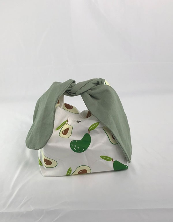 Bunny Ear Flower Canvas Lunch Bag