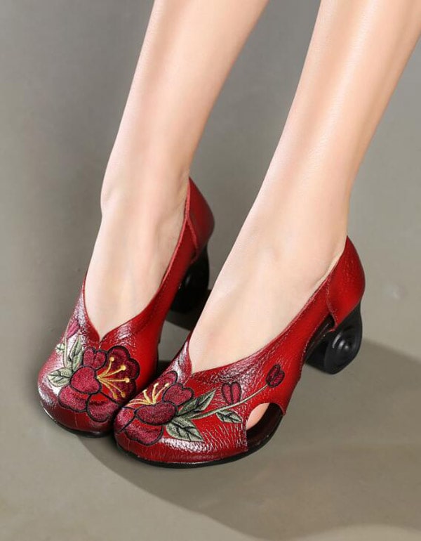 Women's Handmade Embroidery Ethnic Shoes