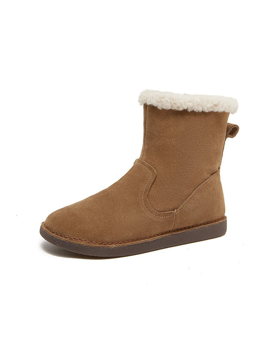 Comfortable Warm Suede Fur Boots for Winter