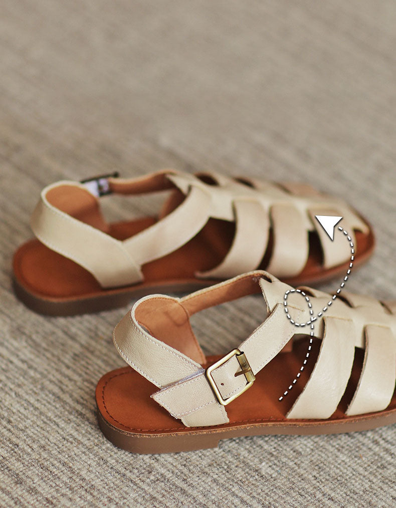 Handmade Retro Soft Sole Fisherman Sandals