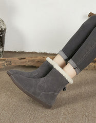 Comfortable Warm Suede Fur Boots for Winter