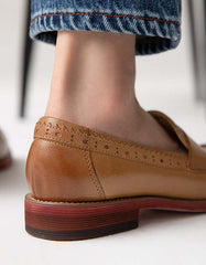 British Style Vintage Oxfords Loafers for Women