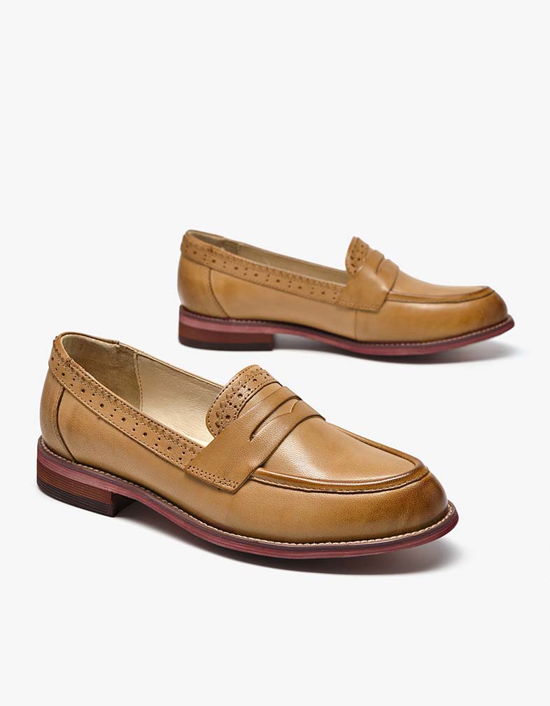 British Style Vintage Oxfords Loafers for Women