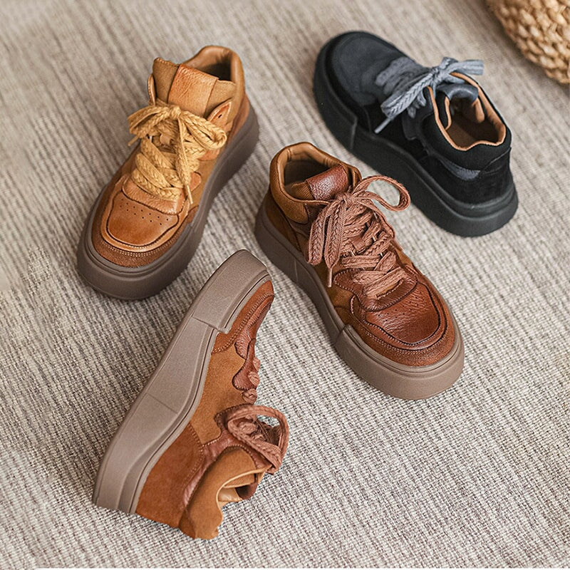 Genuine High-top 35mm Platform Sneakers